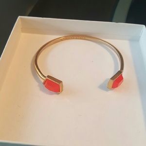 Vince Camuto gold tone orange stone bracelet